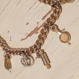 Vintage Charm Bracelet Lots of Charms